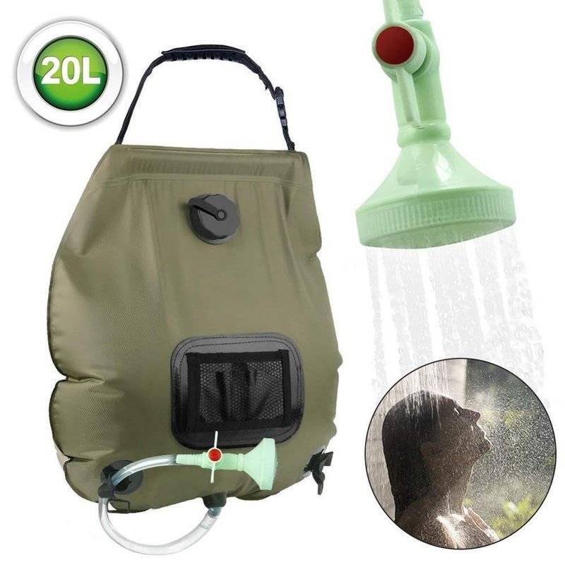 20L Camp Shower w/Solar American Survivalist