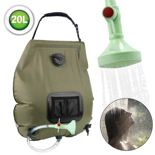 20L Camp Shower w/Solar American Survivalist