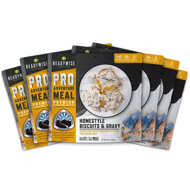 Homestyle Biscuits & Gravy w/Sausage (6ct) American Survivalist