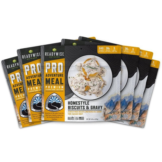 Homestyle Biscuits & Gravy w/Sausage (6ct) American Survivalist