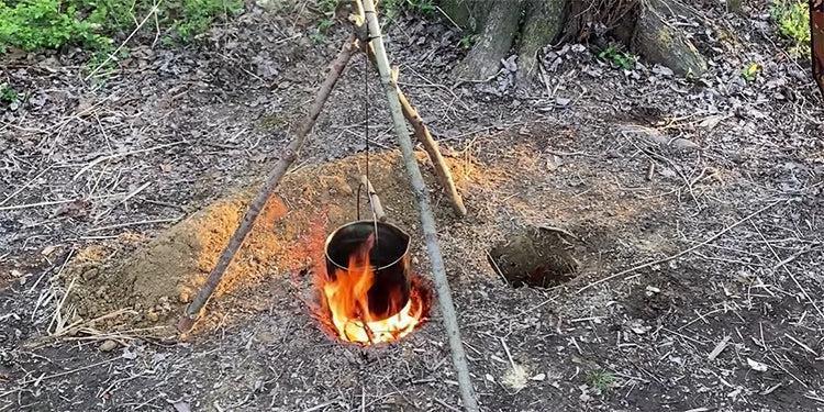 How To Dig A Native American Dakota Fire Hole 