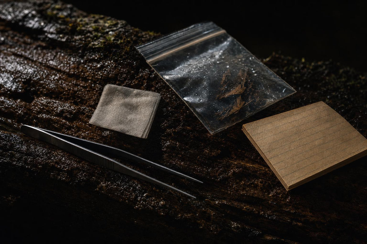 wilderness tick removal kit with fine tipped tweezers and alcohol wipe