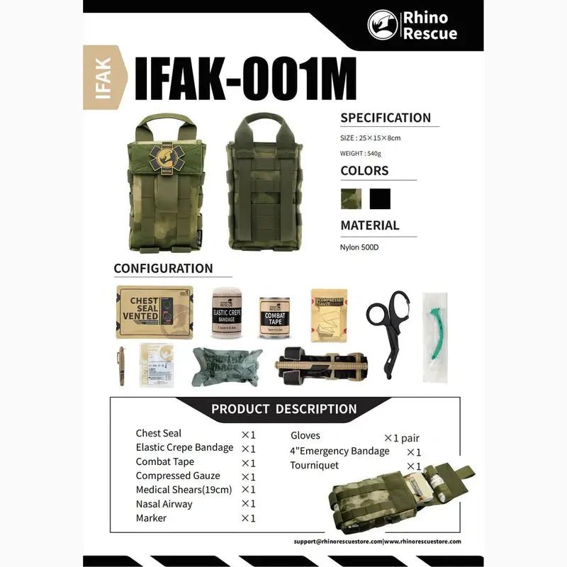 QF001 Bleed Control IFAK American Survivalist