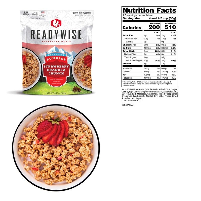 Sunrise Strawberry Granola Crunch (6ct) American Survivalist