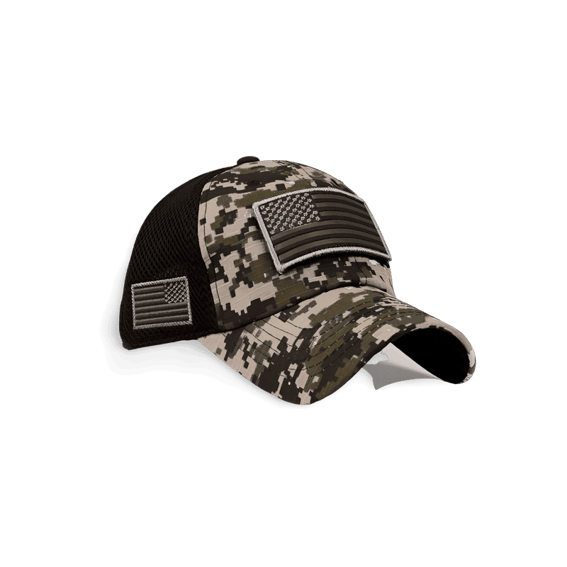 Tactical Camo Hat American Survivalist
